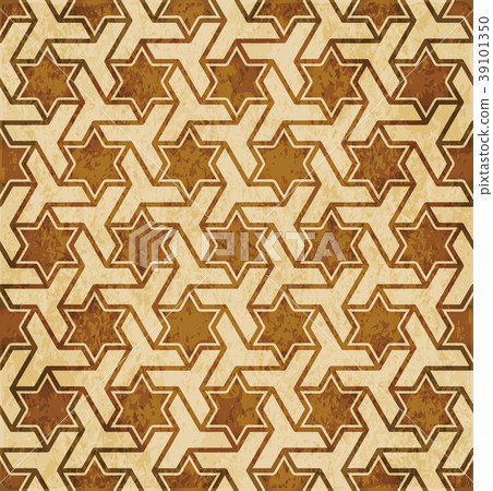 Retro brown Islam seamless geometry background 39101350