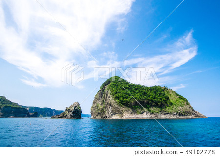 從Shakotan旅遊船金銀島的風景 39102778