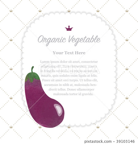 Colorful watercolor nature organic vegetable memo 39103146