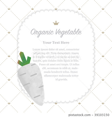 Colorful watercolor nature organic vegetable memo Colorful watercolor nature organic vegetable memo 39103150