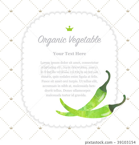 Colorful watercolor nature organic vegetable memo Colorful watercolor nature organic vegetable memo 39103154