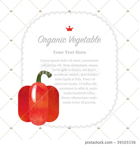 Colorful watercolor nature organic vegetable memo Colorful watercolor nature organic vegetable memo 39103156