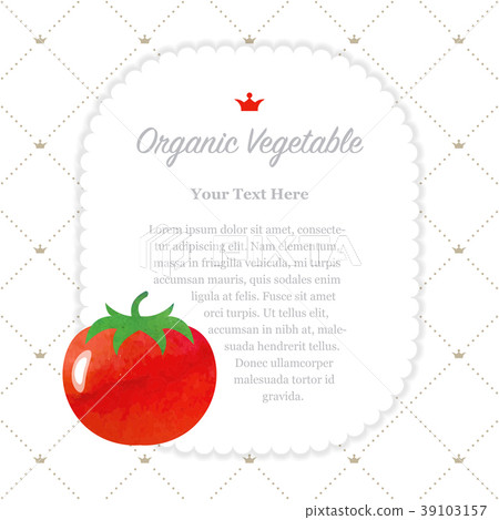 Colorful watercolor nature organic vegetable memo Colorful watercolor nature organic vegetable memo 39103157