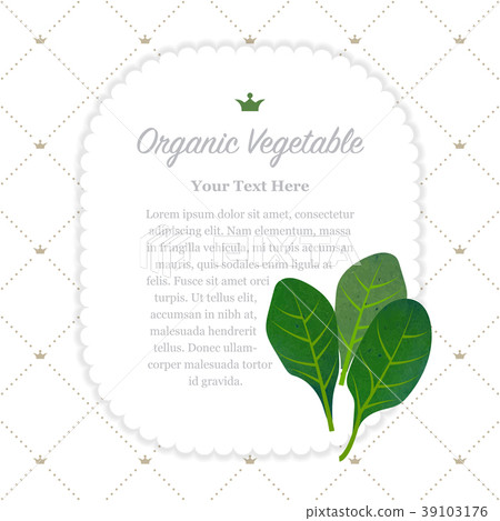 Colorful watercolor nature organic vegetable memo 39103176