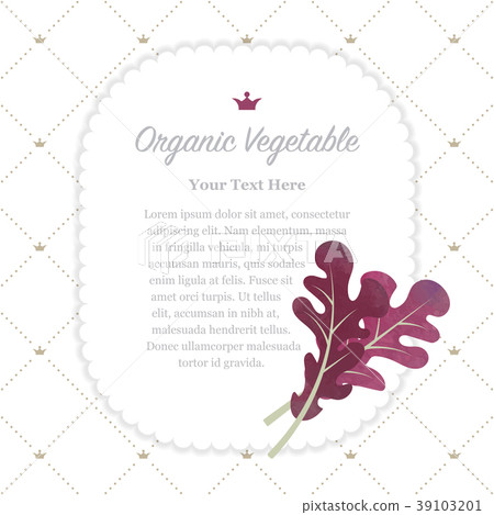 Colorful watercolor nature organic vegetable memo Colorful watercolor nature organic vegetable memo 39103201