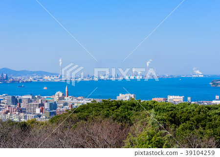 初春的藍天[福岡縣北九州工業區] 39104259