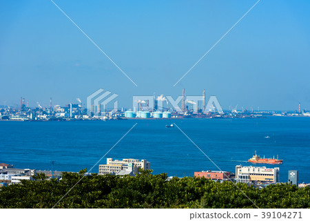 初春的藍天[福岡縣北九州工業區] 39104271