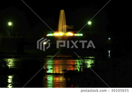 Fountain of Yu-Ragi Bridge-Light up- 39105655