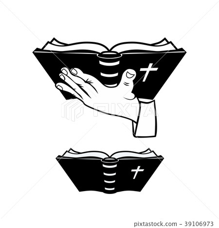 Preacher and Bible, bible in hand Preacher and Bible, bible in hand 39106973