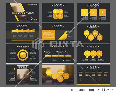 Orange Abstract presentation templates Infographic Orange Abstract presentation templates Infographic 39110682
