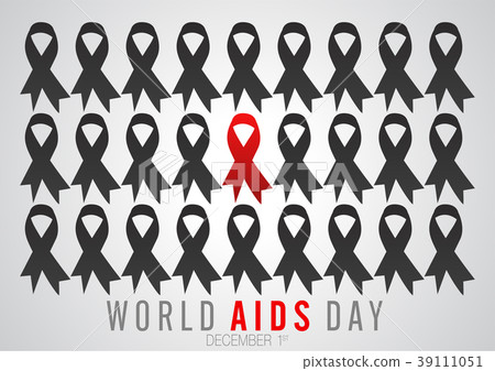 world aids day vector logo 39111051