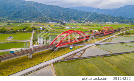 台灣花蓮玉里火車風光Asia Taiwan Hualien scenery 39114233