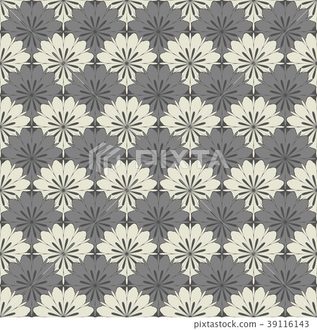 Flower geometric pattern. Seamless vector - Stock Illustration ...