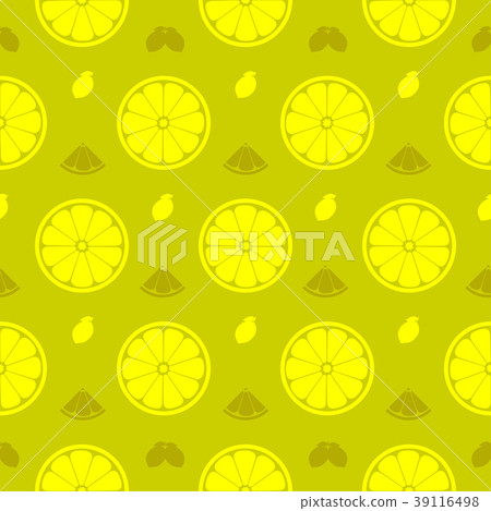 Lemon, orange fruits seamless pattern background - Stock Illustration ...