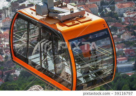 Cable car on the mountain Sdr in Dubrovnik Croatia Cable car on the mountain Sdr in Dubrovnik Croatia 39116797