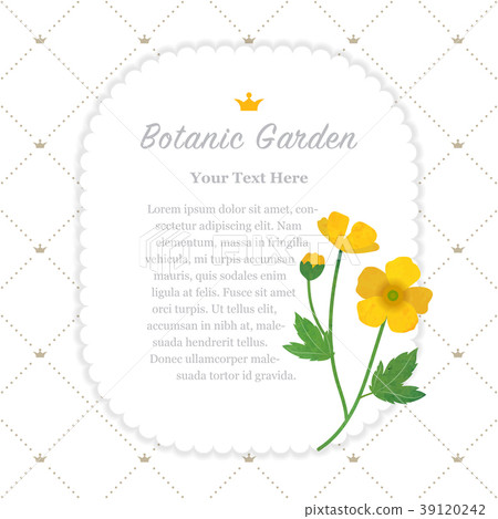 Colorful watercolor nature botanic garden memo 39120242