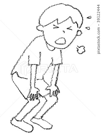 Breathless boy - Stock Illustration [39122444] - PIXTA