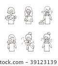 Women doing different poses 39123139