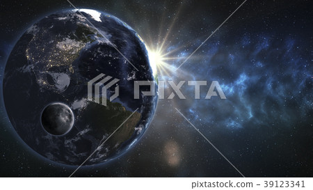 Abstract Earth from space.  39123341