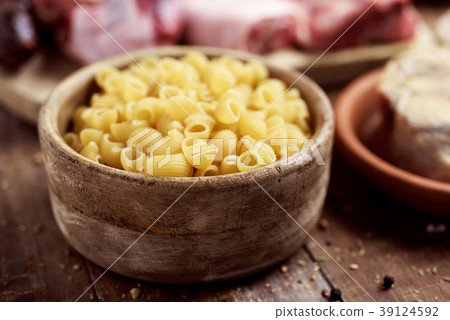 galets, short pasta typical of catalonia, spain galets, short pasta typical of catalonia, spain 39124592
