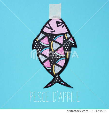 text pesce d aprile, april fools day in italian 39124596