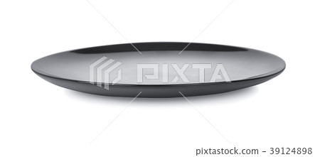 black plate on white blackground  39124898