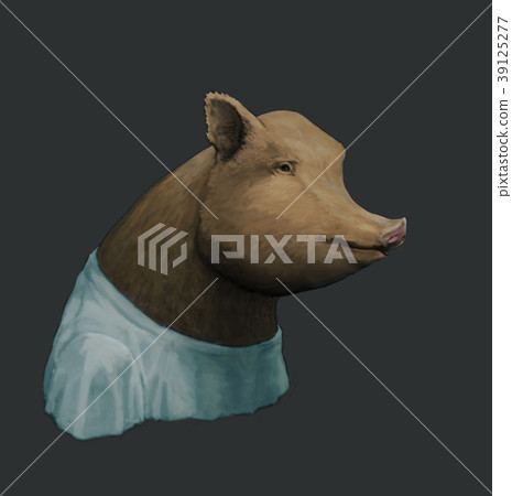 野豬身穿T卹 39125277