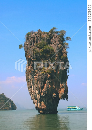 James Bond Island in Thailand. James Bond Island in Thailand. 39125492