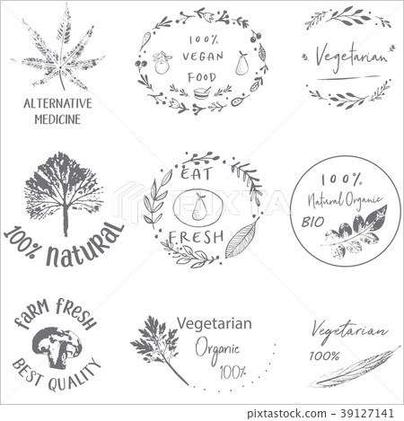 Hand drawn labels and elements collection for Hand drawn labels and elements collection for 39127141