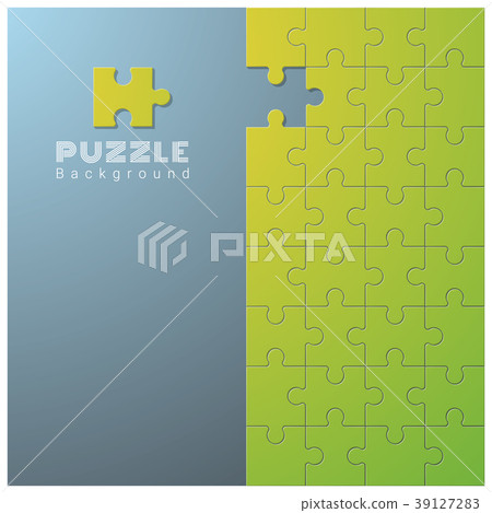 Abstract background with incomplete jigsaw puzzle Abstract background with incomplete jigsaw puzzle 39127283
