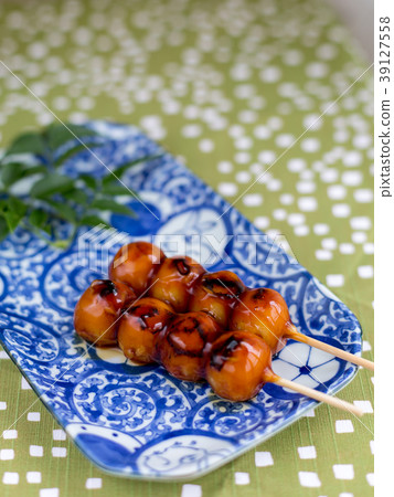 Japanese sweets Mitarashi dumplings Japanese sweets Mitarashi dumplings 39127558