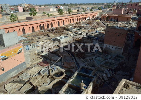 Leather tannery in Marrakech 39128012