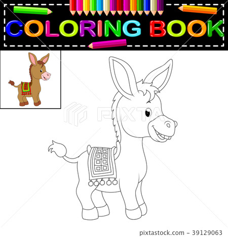 donkey coloring book 39129063