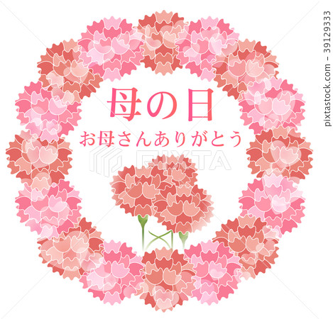 康乃馨母親節花圖標 康乃馨母親節花圖標 39129333