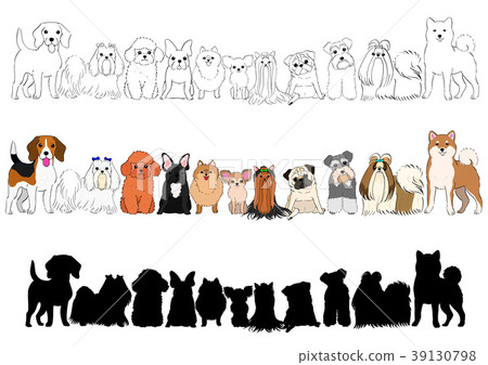 小狗邊界手拉的集合 小狗邊界手拉的集合 39130798