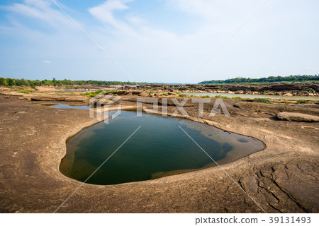 Natural of Rock Canyon in Mekhong River Thailand Natural of Rock Canyon in Mekhong River Thailand 39131493