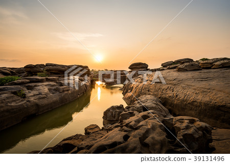Natural of Rock Canyon in Mekhong River Thailand 39131496