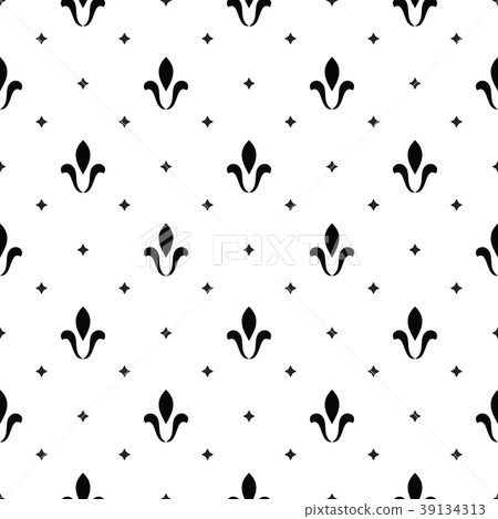 Pattern with royal lily. Seamless background. Pattern with royal lily. Seamless background. 39134313