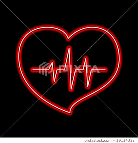 vector Cardiogram of love and health line forming vector Cardiogram of love and health line forming 39134352