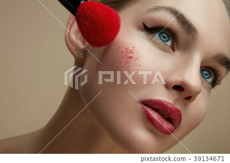 Portrait of a young girl. Portrait of a young girl. 39134671