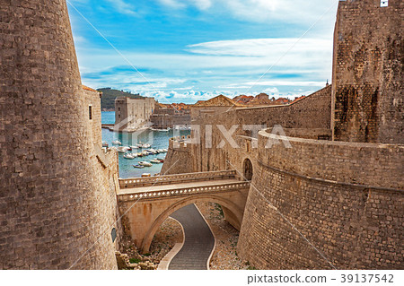 Old town and harbor of Dubrovnik Croatia 39137542