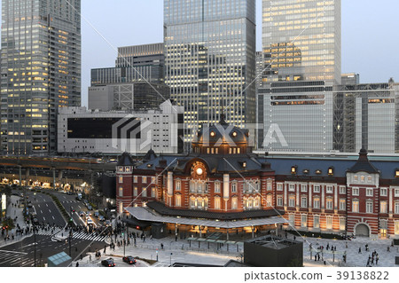 Tokyo cityscape in Japan Tokyo Station Marunouchi North Exit etc. Related search Tokyo station square renewal scenery photograph 39138822