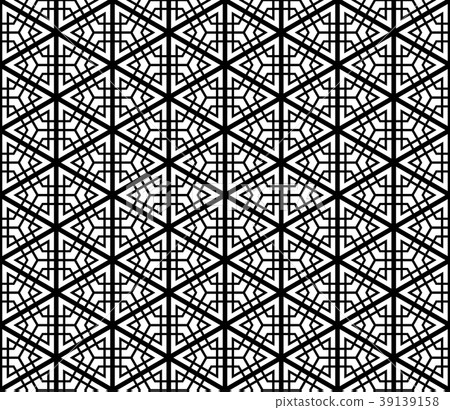 Seamless traditional Japanese ornament Kumiko 39139158