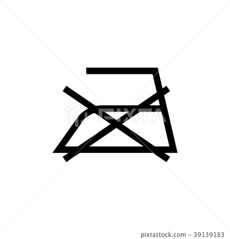 New washing indication sign (no ironing finish) 39139183