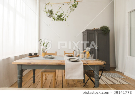 Interior view of rustic kitchen Interior view of rustic kitchen 39141778