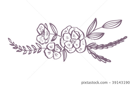 modern flowers drawing and sketch floral modern flowers drawing and sketch floral 39143190