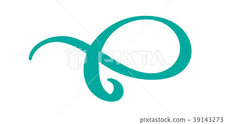 Vintage hand drawn flourish separator Calligraphy 39143273