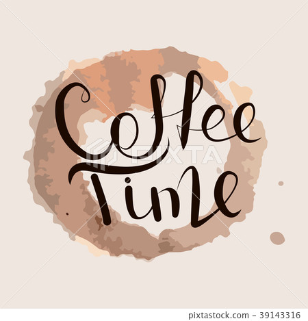 Calligraphy coffee time. Calligraphy coffee time. 39143316