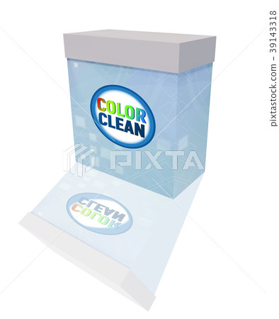 A box of washing powder. A box of washing powder. 39143318