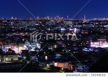 從川崎生田水庫的市區夜景 從川崎生田水庫的市區夜景 39144010